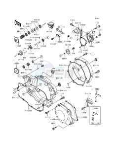 KX 250 K [KX250] (K) [KX250] drawing ENGINE COVER-- S- -