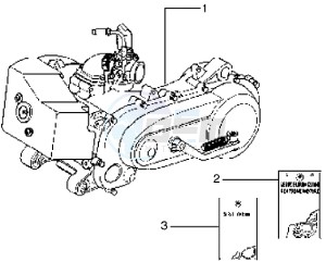 Typhoon 125 X drawing Engine