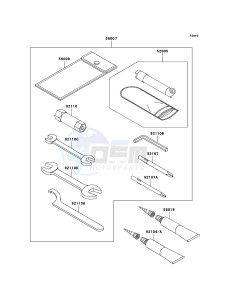 KVF750_4X4 KVF750D8F EU GB drawing Owner's Tools