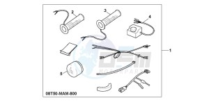 GL1500SE GOLDWING SE drawing GRIP HEATER GL1500