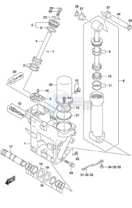 DF 250 drawing Trim Cylinder