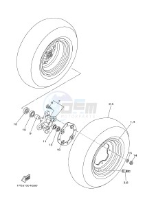 YFM700R YFM70RSXJ RAPTOR 700R (2LSH) drawing FRONT WHEEL