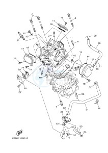 YFM700FWAD YFM700PSE GRIZZLY 700 EPS SPECIAL EDITION (2BGD 2BGE) drawing CYLINDER HEAD