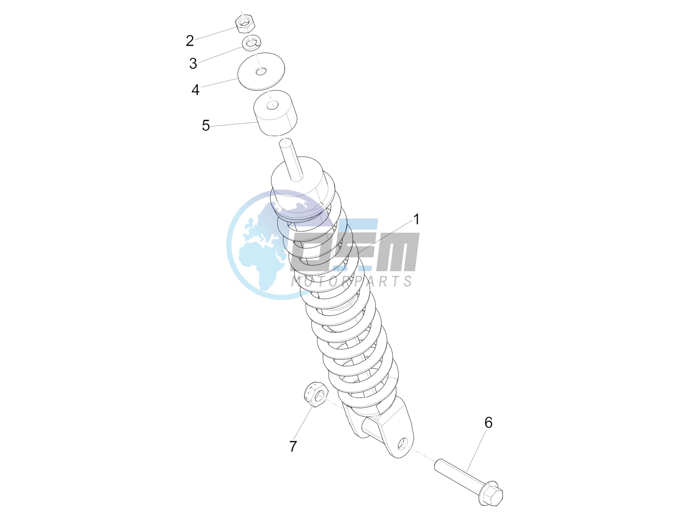 Rear suspension - Shock absorber/s