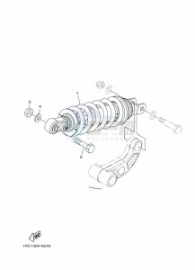 TRACER 900 MTT850 (B5CC) drawing REAR SUSPENSION