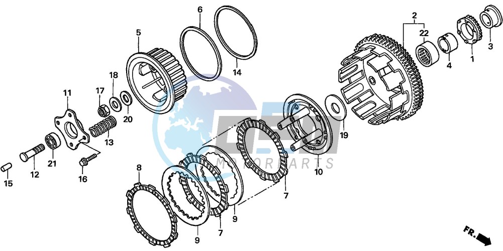 CLUTCH (CBF600S6/SA6/N6/NA6)