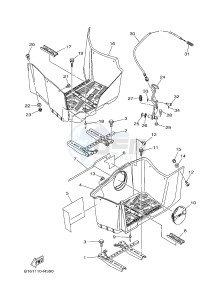 YFM700FWBD YFM70KPHJ KODIAK 700 EPS HUNTER (B32N) drawing STAND & FOOTREST