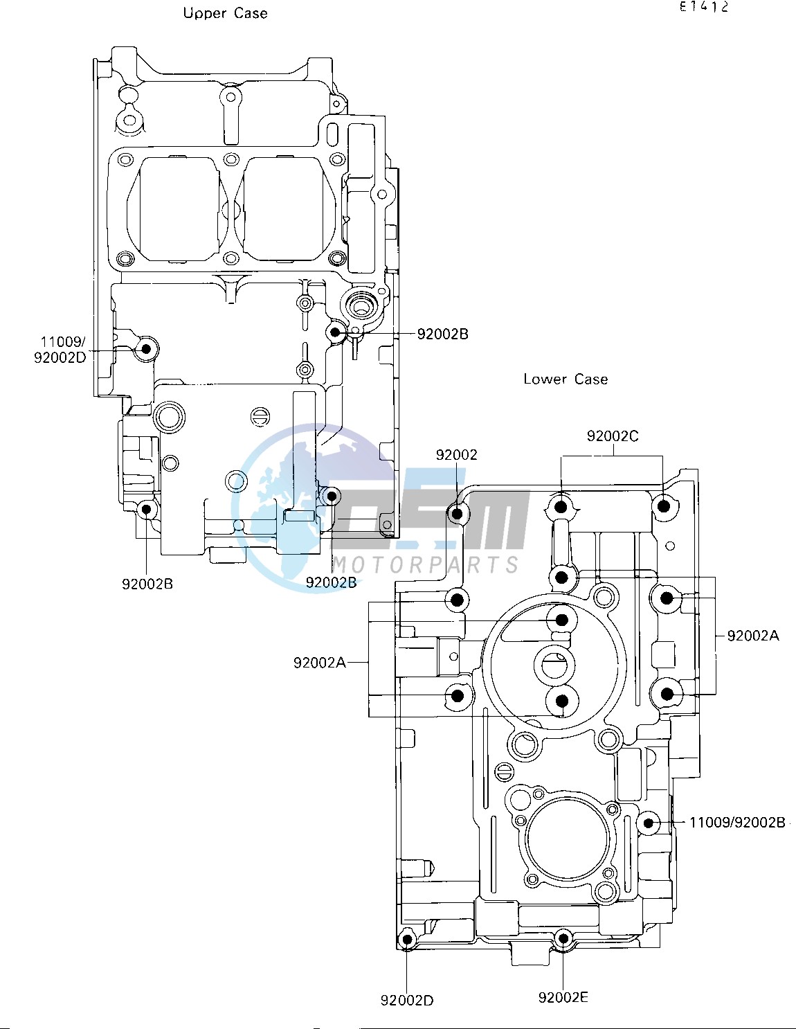 CRANKCASE BOLT PATTERN