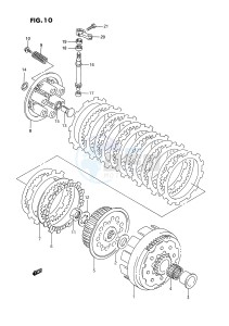 RM250 (E2) drawing CLUTCH (MODEL P)