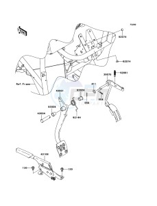 MULE_600 KAF400B9F EU drawing Brake Pedal