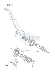 RM250 (E2) drawing KICK STARTER