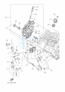 TRACER 700 MTT690-U (B1K2) drawing WATER PUMP