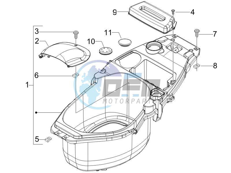 Helmet box - Undersaddle