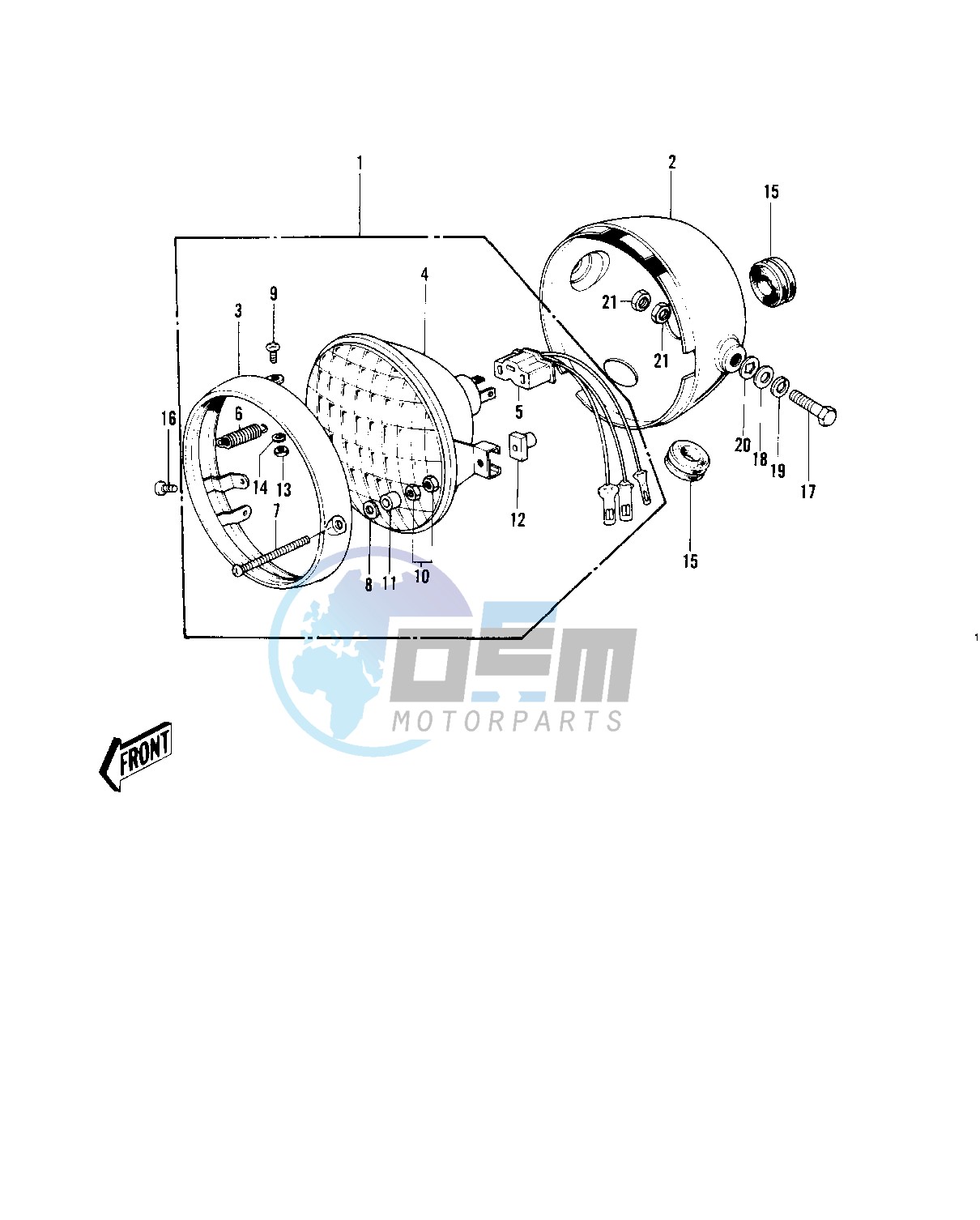 HEADLIGHT -- 70-73- -