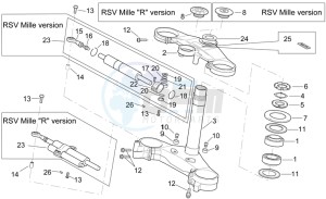 RSV 2 1000 drawing Steering