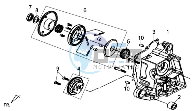 CRANKCASE  RIGHT