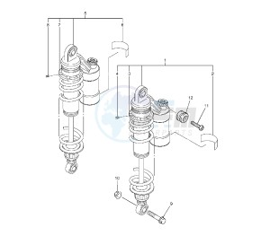 XJR 1300 drawing REAR SHOCK ABSORBER