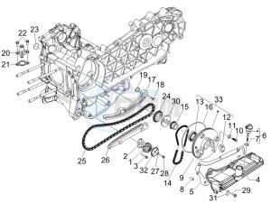 GTS 125 4T E3 UK drawing Oil pump