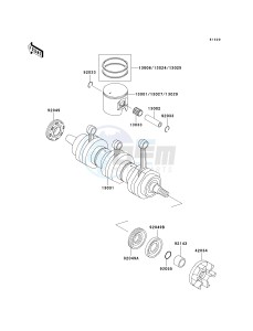 JT 900 D [900 STX] (D1) [900 STX] drawing CRANKSHAFT_PISTON-- S- -