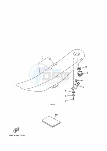 YZ250 (BCRG) drawing SEAT