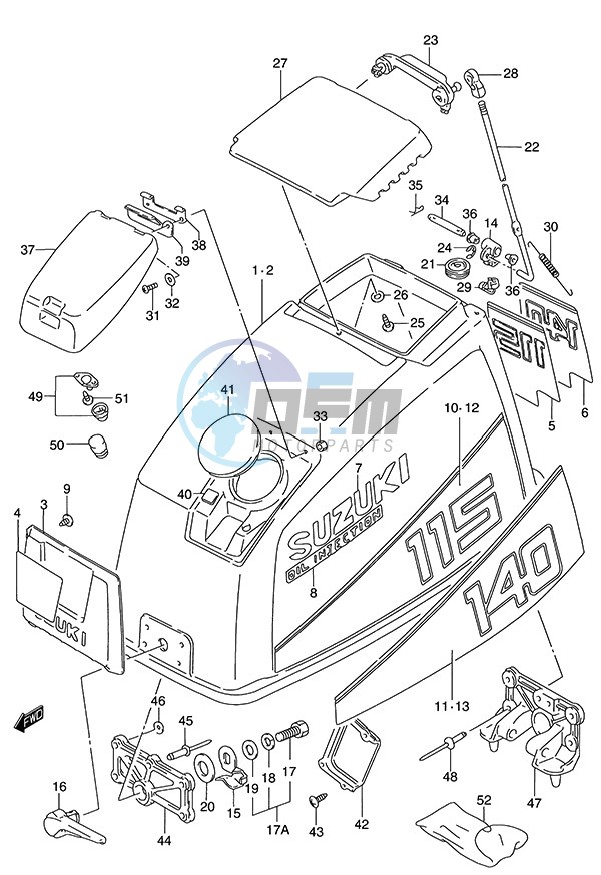 Engine Cover (1989 to 1994)