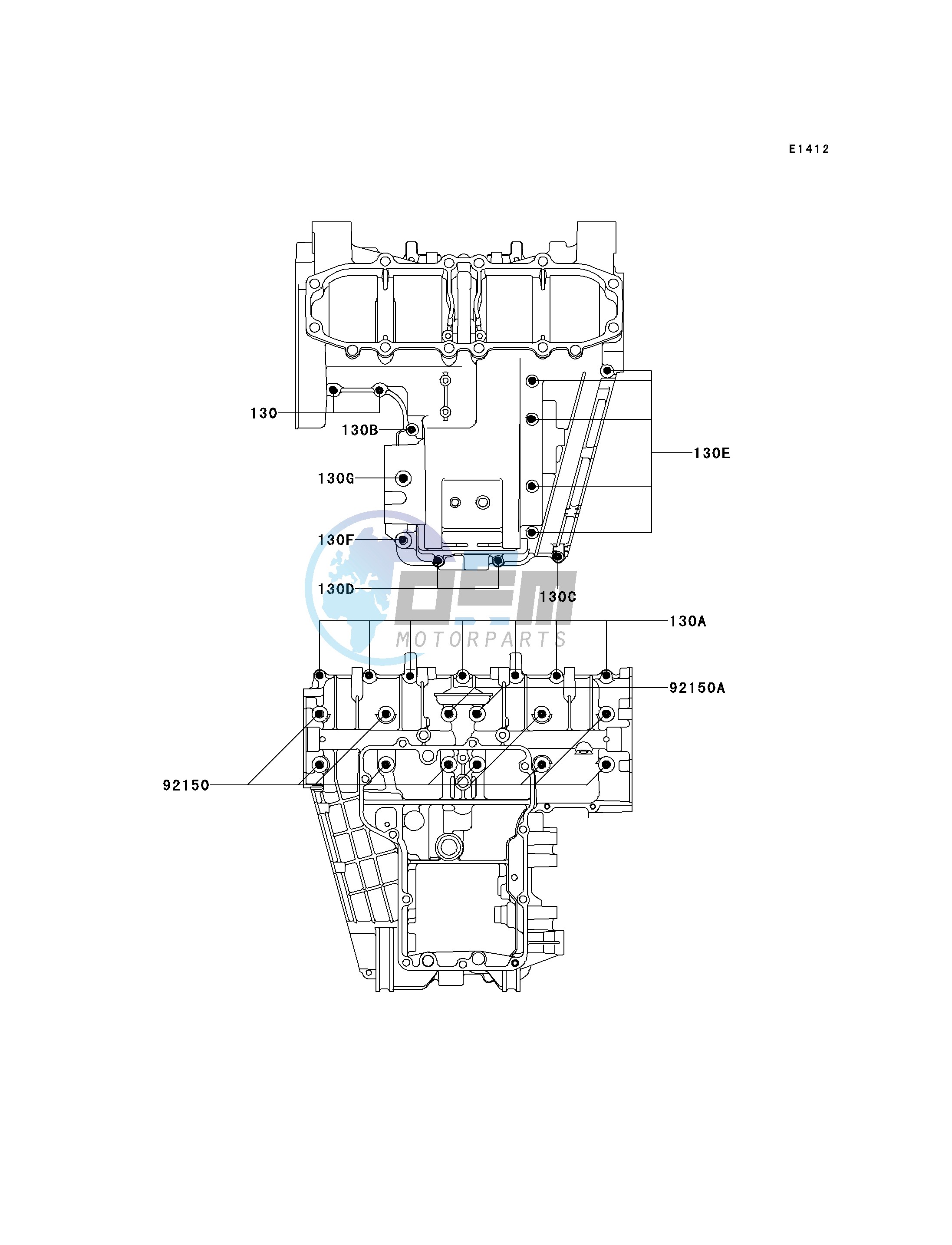 CRANKCASE BOLT PATTERN