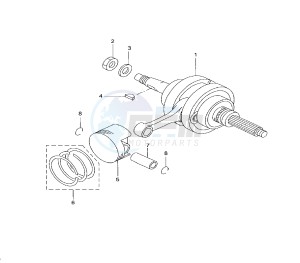 YP R X-MAX 250 drawing CRANKSHAFT AND PISTON