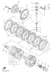 FZ1-S FZ1 FAZER 1000 (1CAK 1CAL) drawing CLUTCH