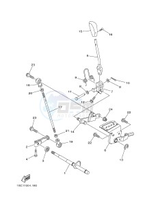 YFM300 RAPTOR 300 (1SC5) drawing SHIFT SHAFT