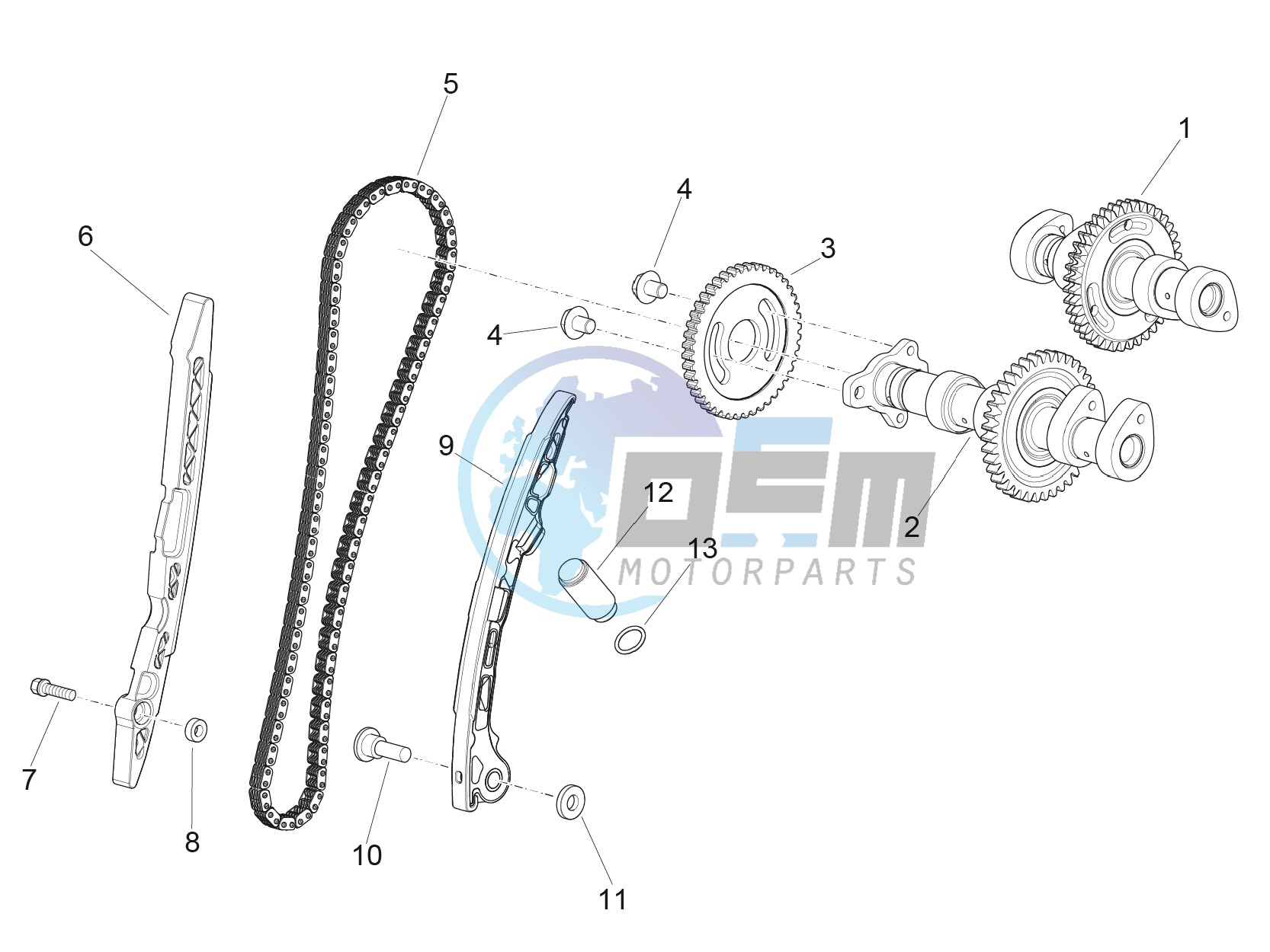 Rear cylinder timing system