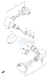 TL1000R (E2) drawing TURNSIGNAL LAMP