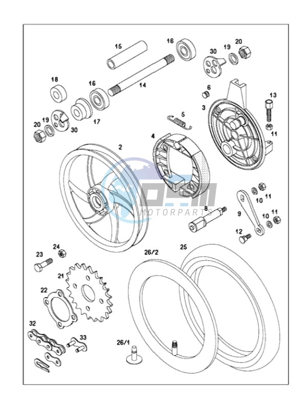 Rear wheel