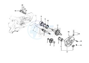 SKIPPER 4T 125-150 drawing Rear wheel shaft