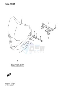 RMX450 drawing HEADLAMP COVER