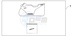 CBR600RR9 Europe Direct - (ED / SPC) drawing INDOOR CYCLE COVER