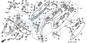 VFR8009 UK - (E / MME) drawing EXHAUST MUFFLER