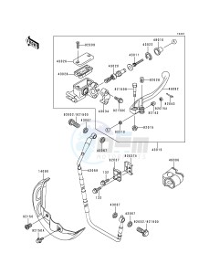 KX 125 K [KX125] (K5) [KX125] drawing FRONT MASTER CYLINDER