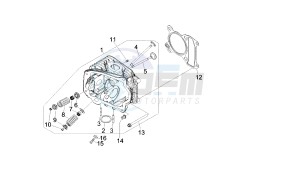 BOULEVARD - 100 CC 4T drawing CYLINDER HEAD