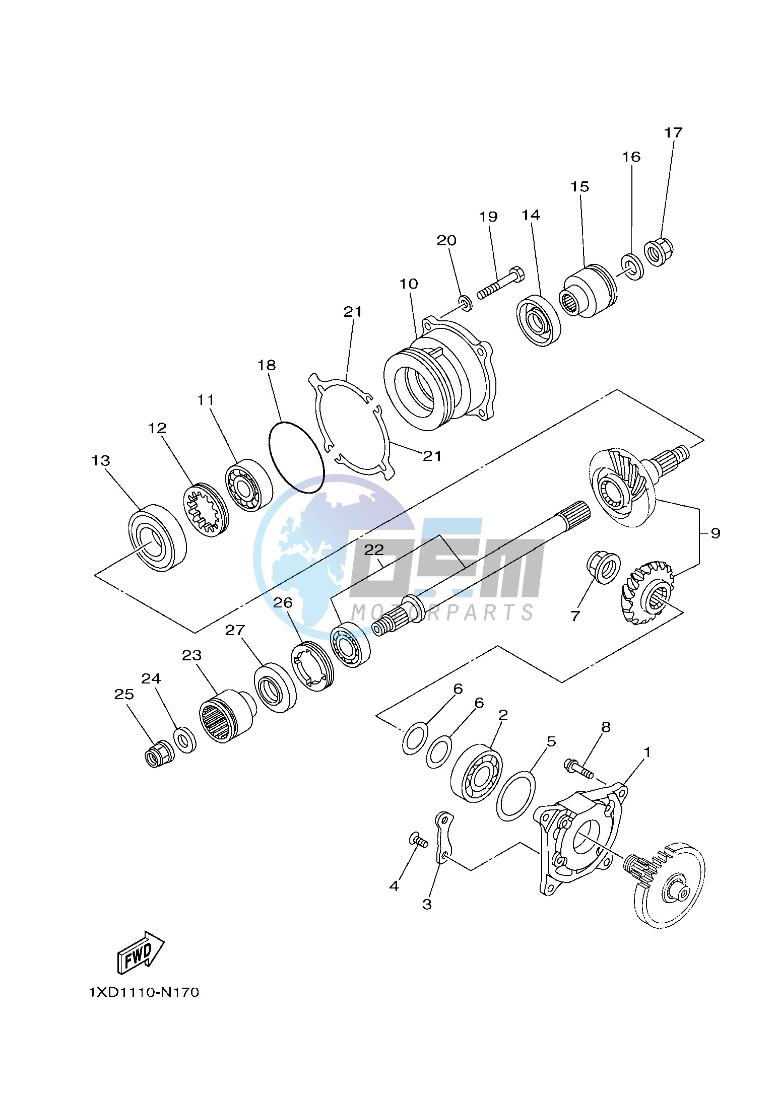 MIDDLE DRIVE GEAR