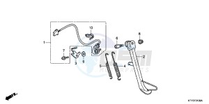 CBR125RTD CBR125RT UK - (E) drawing STAND