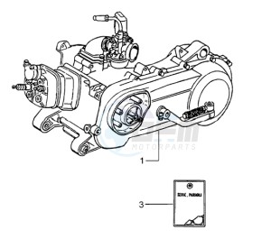 NRG 50 power DT drawing Engine