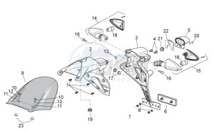 RSV 4 1000 4V drawing Rear body II