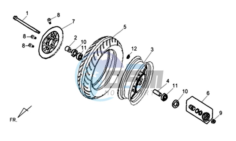 FRONT WHEEL / BRAKE DISC