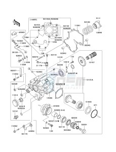 VN 1600 B [VULCAN 1600 MEAN STREAK] (B1-B2) [VULCAN 1600 MEAN STREAK] drawing FRONT BEVEL GEAR