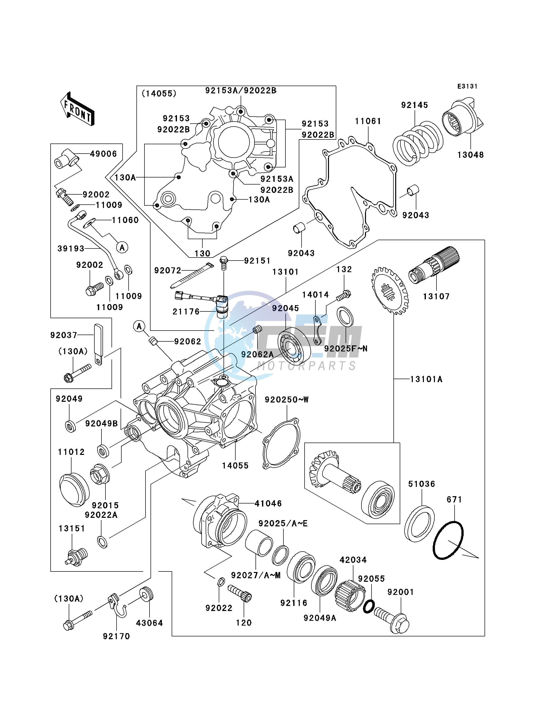 FRONT BEVEL GEAR