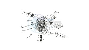 MAXSYM 400 EFI drawing CRANKCASERIGHT