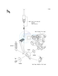 KRF 750 F [TERYX 750 4X4 NRA OUTDOORS] (F8F) C9FA drawing BRAKE PEDAL_TORQUE LINK