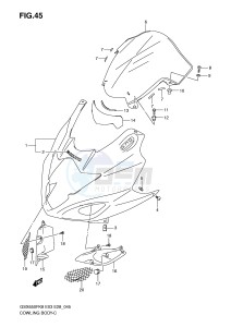 GSX650F (E3-E28) Katana drawing COWLING BODY (MODEL K8 K9)