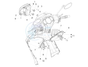 BEVERLY 300 IE ABS E4 (APAC) drawing Front headlamps - Turn signal lamps