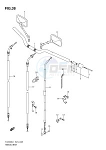 TU250X (E24) drawing HANDLEBAR